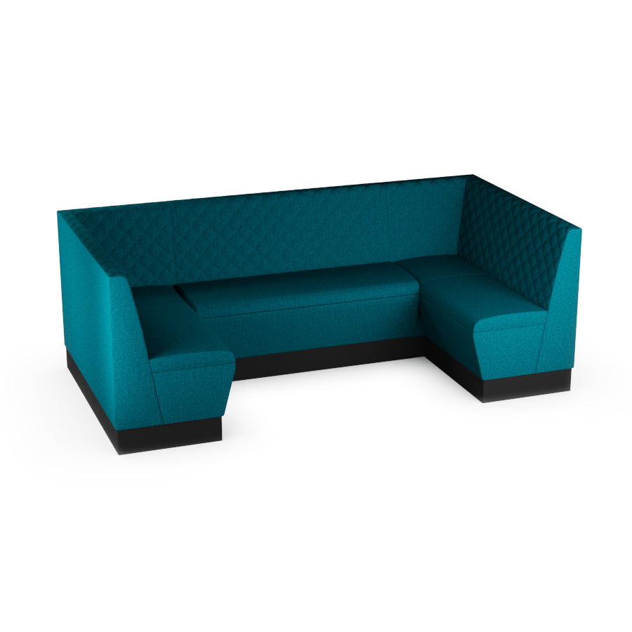 Medium U-Shaped Booth Set - Quilted Back