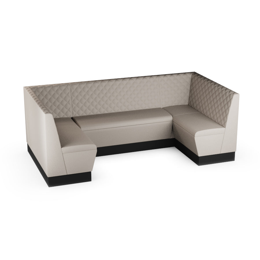 Medium U-Shaped Booth Set - Quilted Back