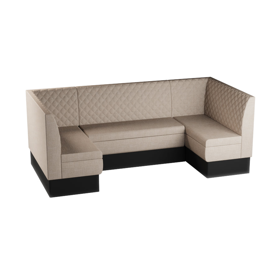 Medium U-Shaped Booth Set - Quilted Back
