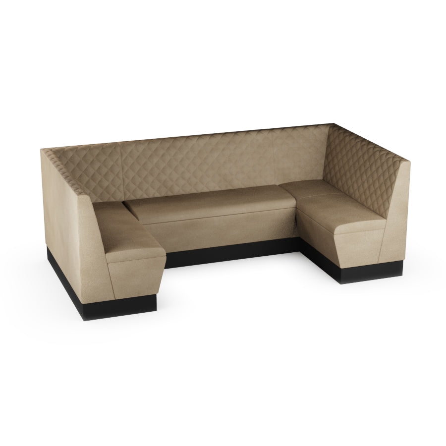 Medium U-Shaped Booth Set - Quilted Back