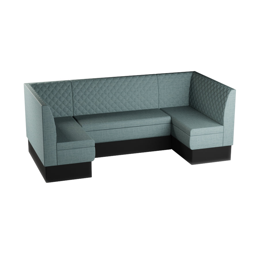 Medium U-Shaped Booth Set - Quilted Back