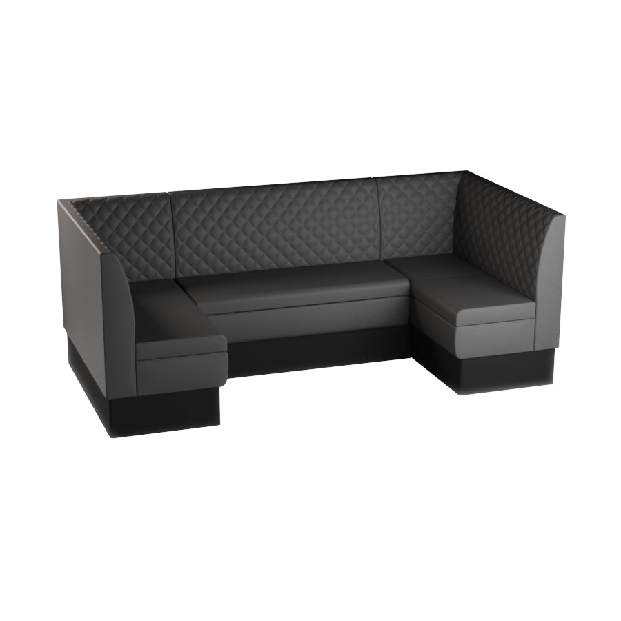 Medium U-Shaped Booth Set - Quilted Back