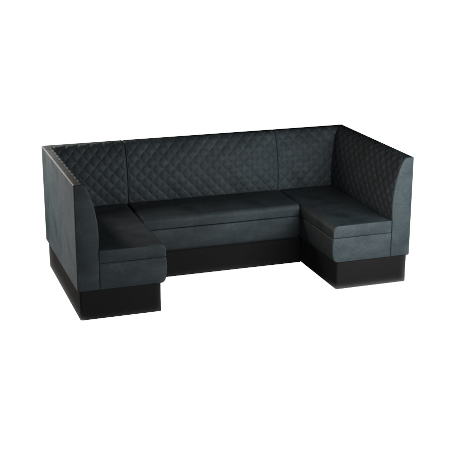 Medium U-Shaped Booth Set - Quilted Back