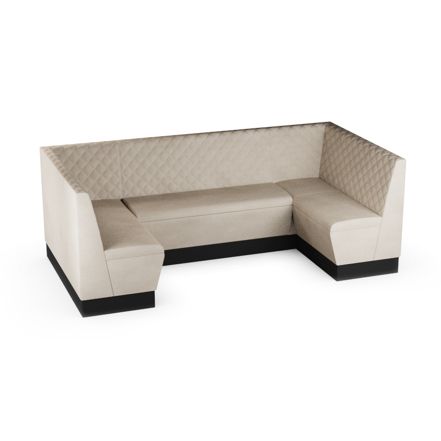 Medium U-Shaped Booth Set - Quilted Back
