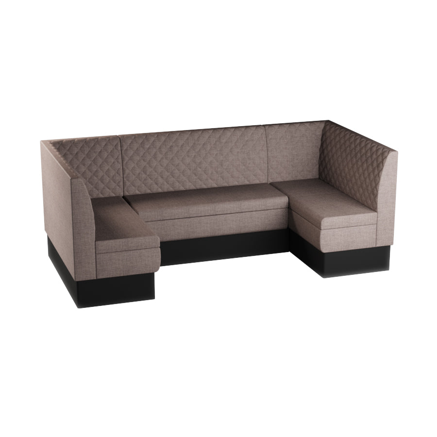 Medium U-Shaped Booth Set - Quilted Back