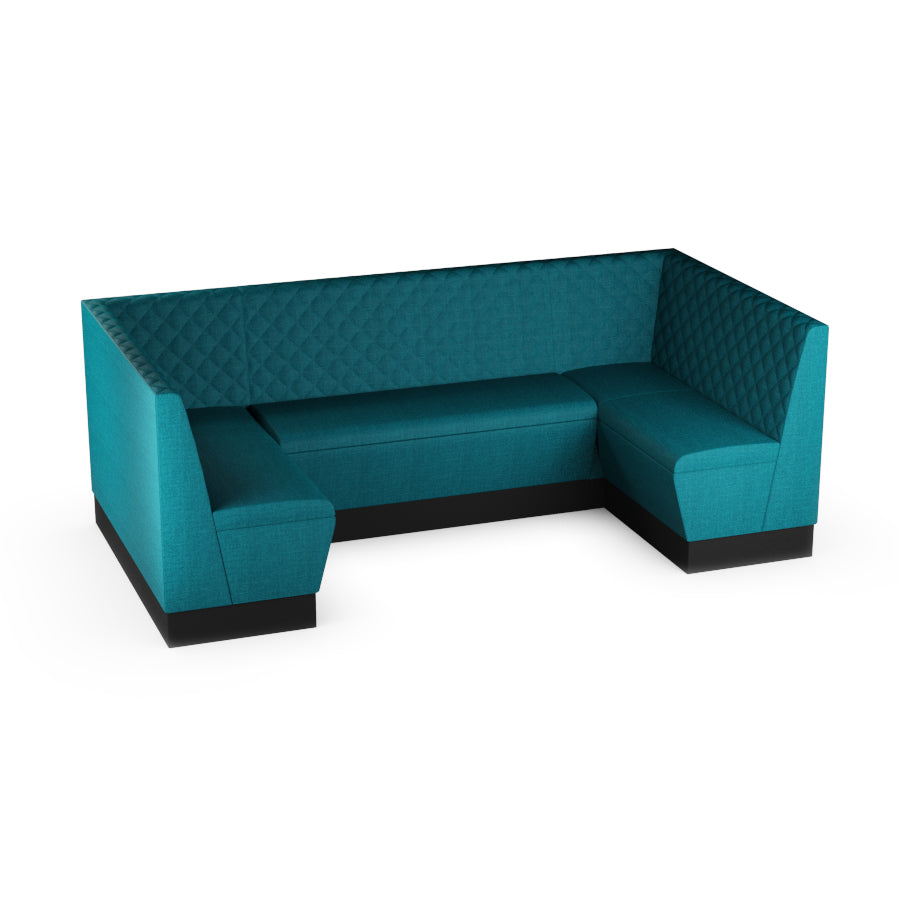 Medium U-Shaped Booth Set - Quilted Back