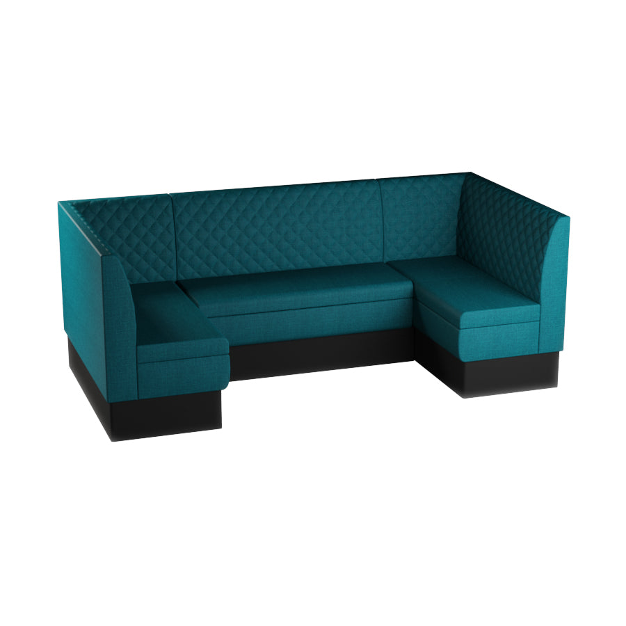 Medium U-Shaped Booth Set - Quilted Back