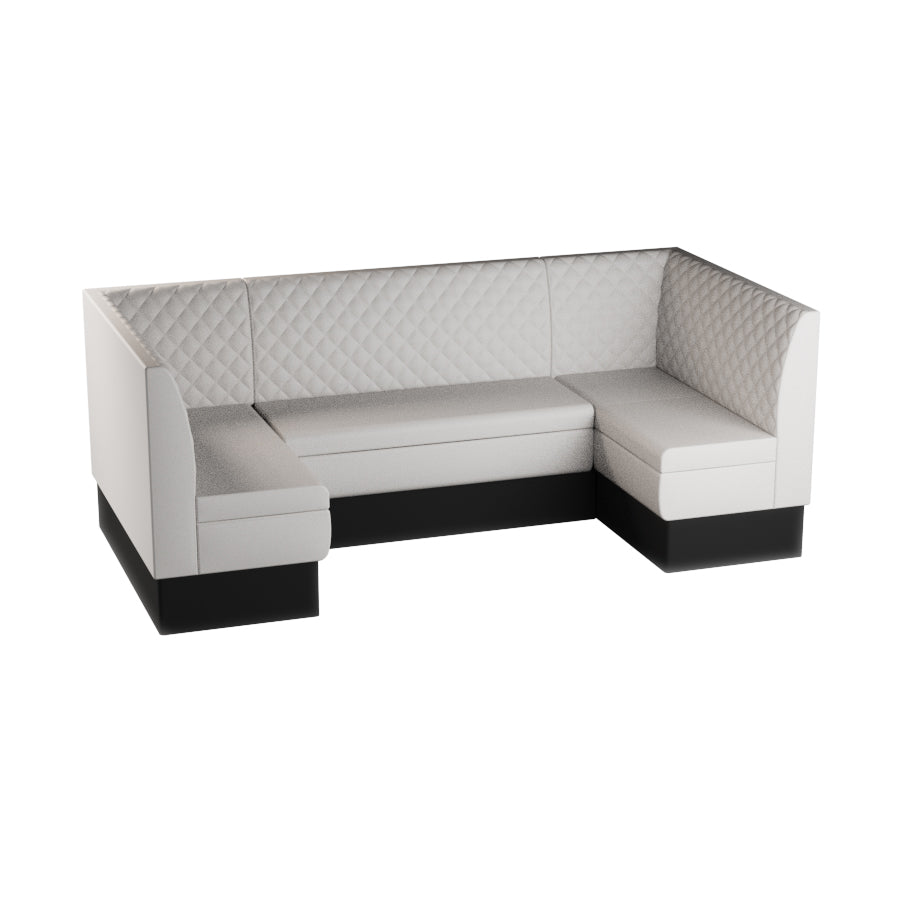 Medium U-Shaped Booth Set - Quilted Back
