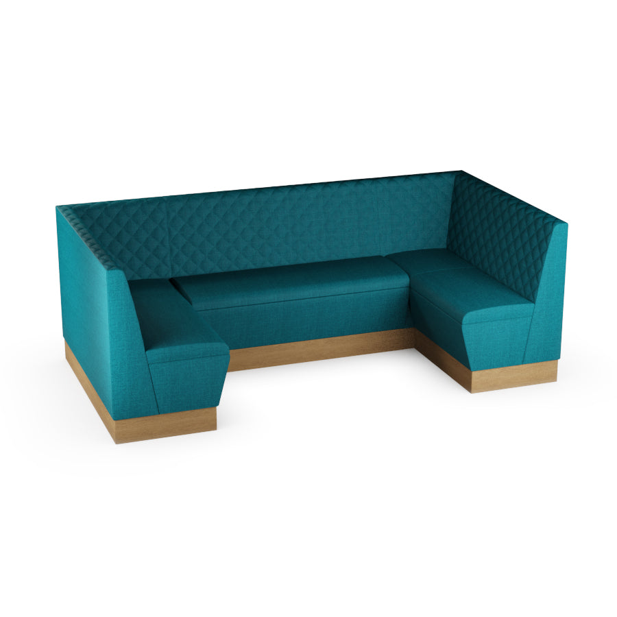 Medium U-Shaped Booth Set - Quilted Back