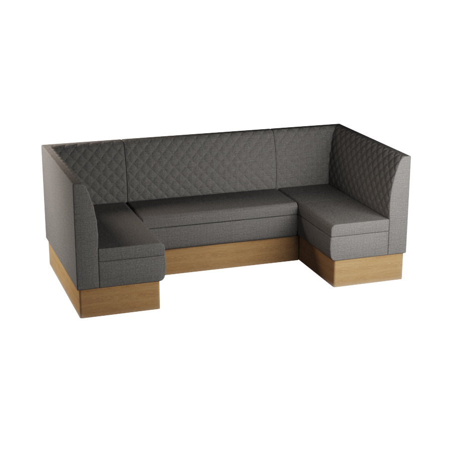 Medium U-Shaped Booth Set - Quilted Back
