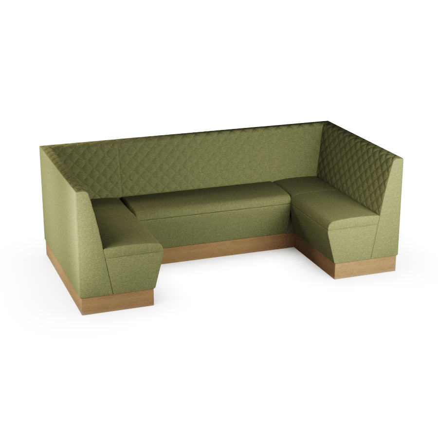 Medium U-Shaped Booth Set - Quilted Back