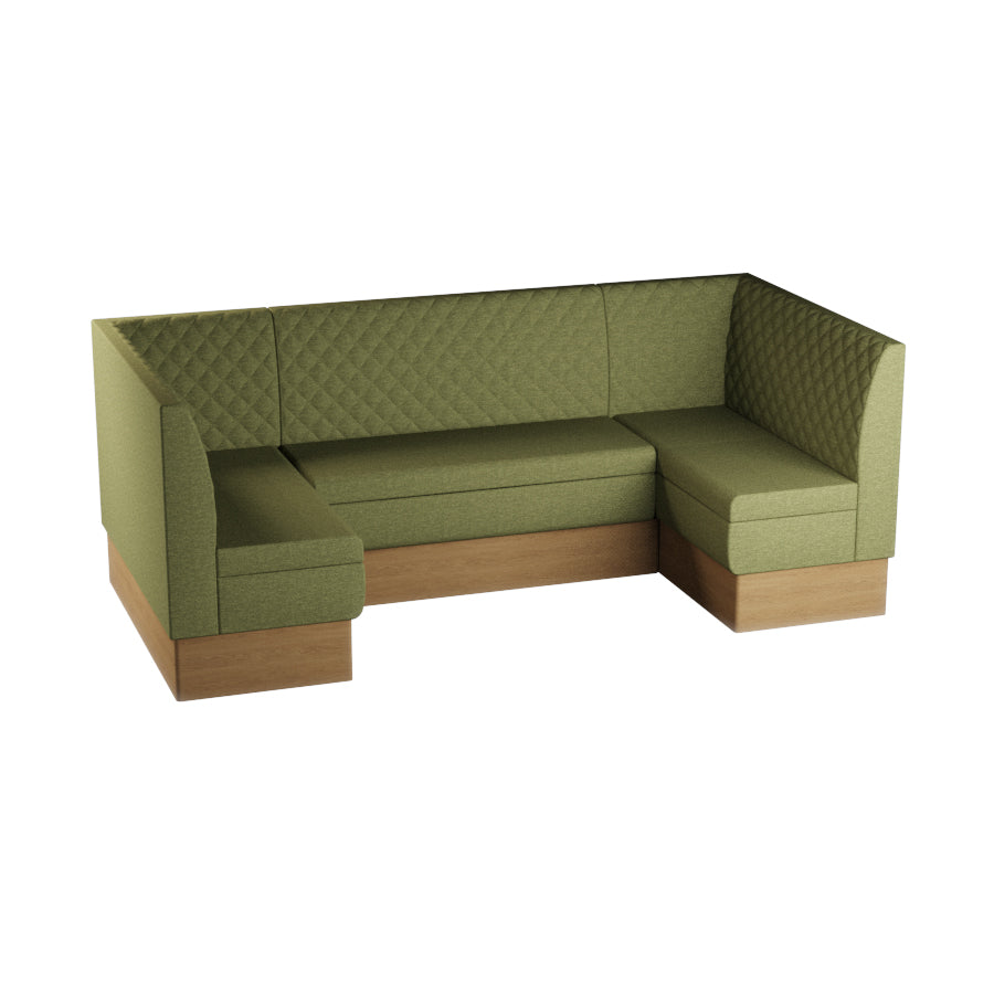 Medium U-Shaped Booth Set - Quilted Back