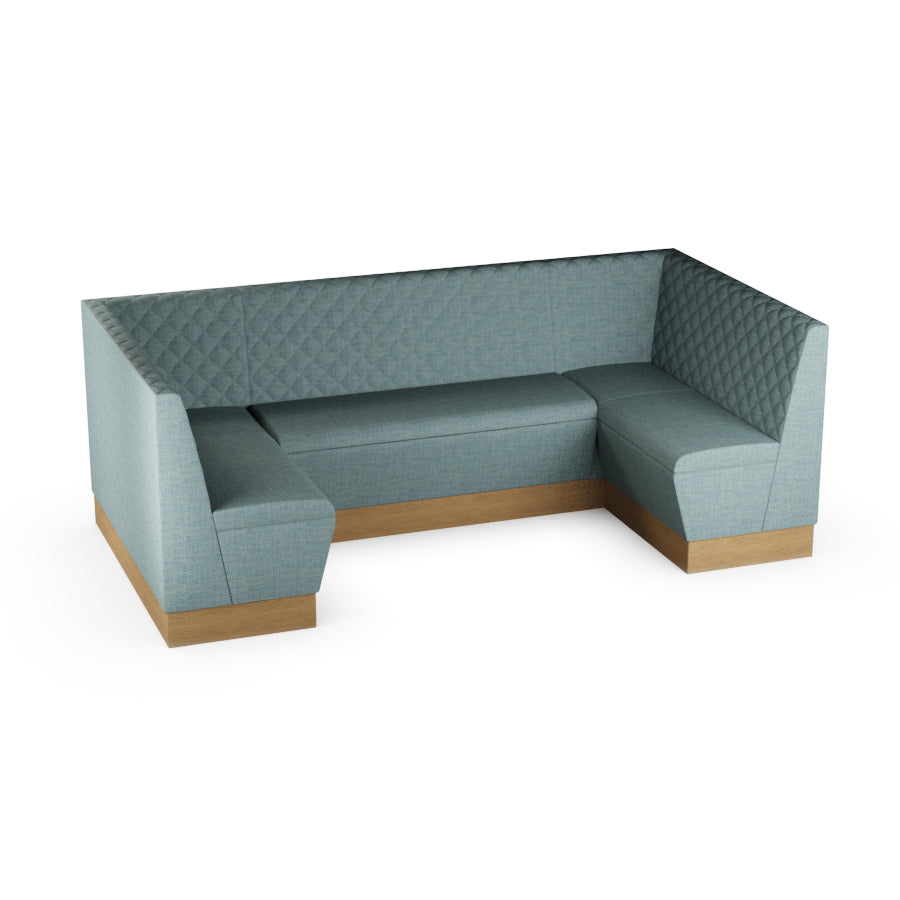 Medium U-Shaped Booth Set - Quilted Back