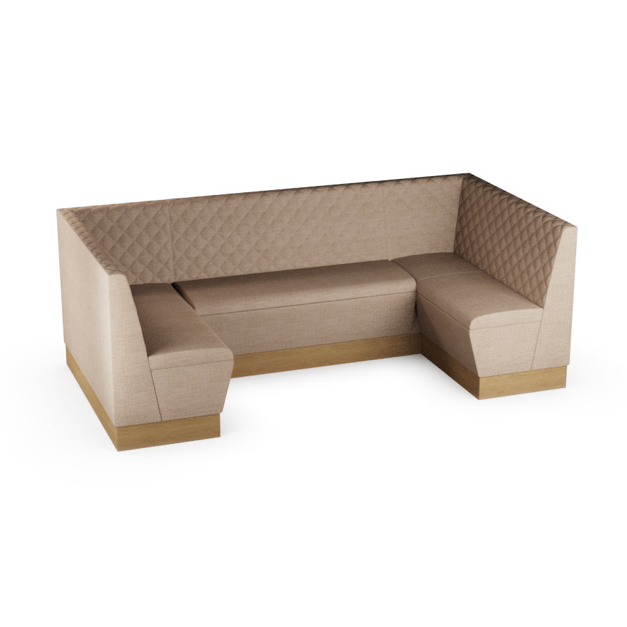 Medium U-Shaped Booth Set - Quilted Back