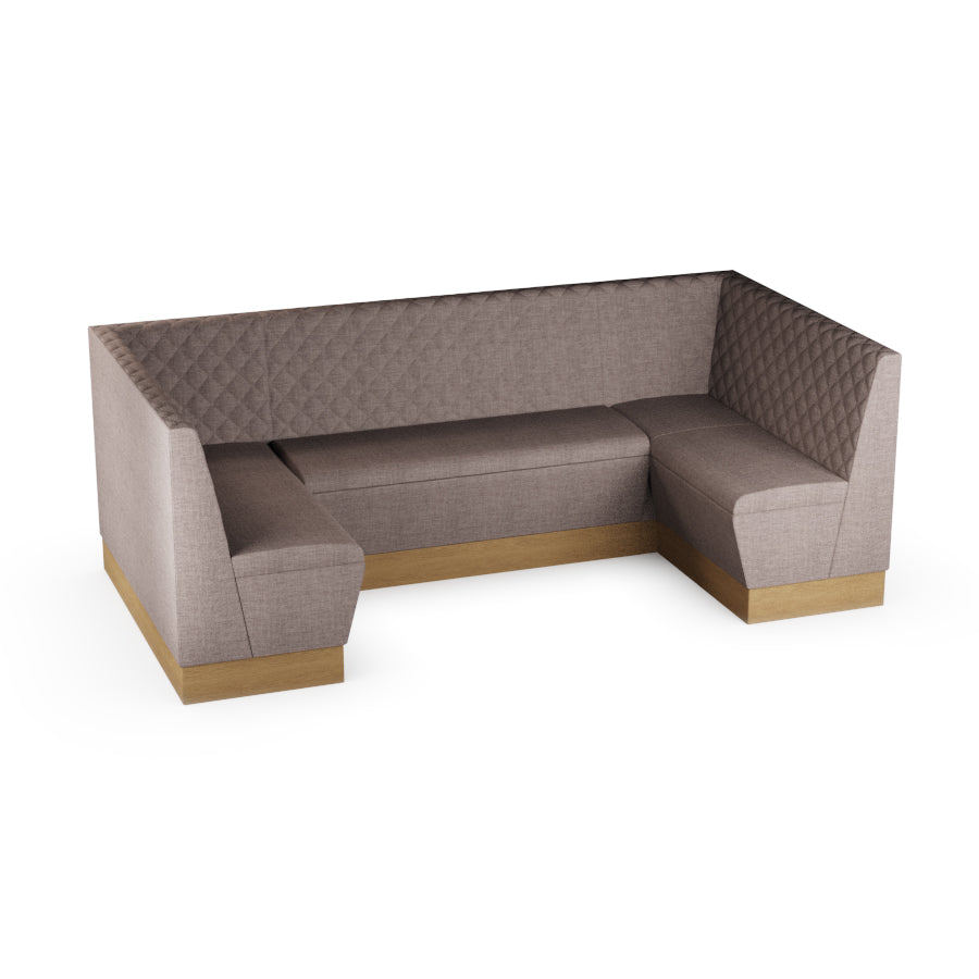 Medium U-Shaped Booth Set - Quilted Back