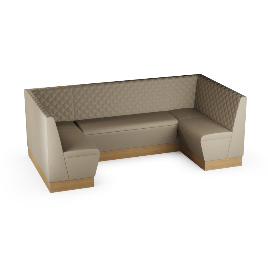 Medium U-Shaped Booth Set - Quilted Back