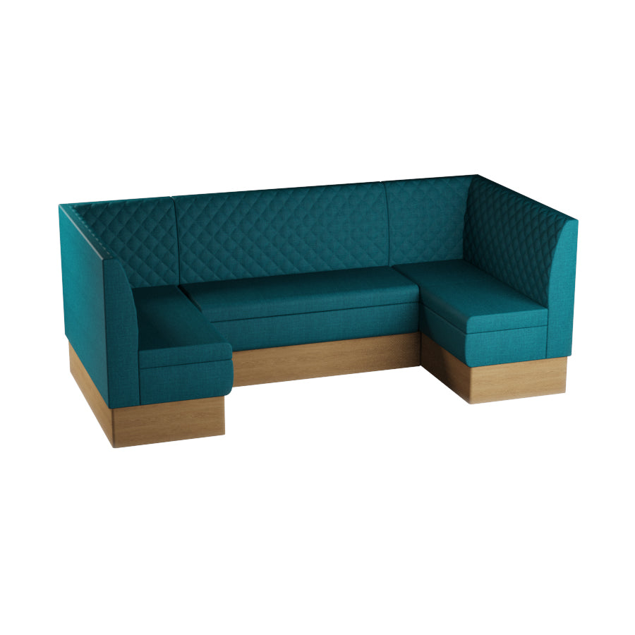 Medium U-Shaped Booth Set - Quilted Back