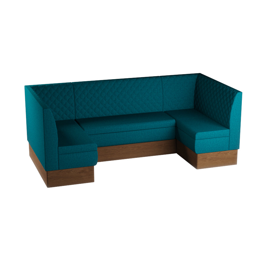 Medium U-Shaped Booth Set - Quilted Back