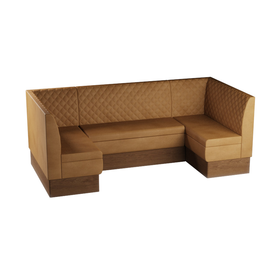 Medium U-Shaped Booth Set - Quilted Back