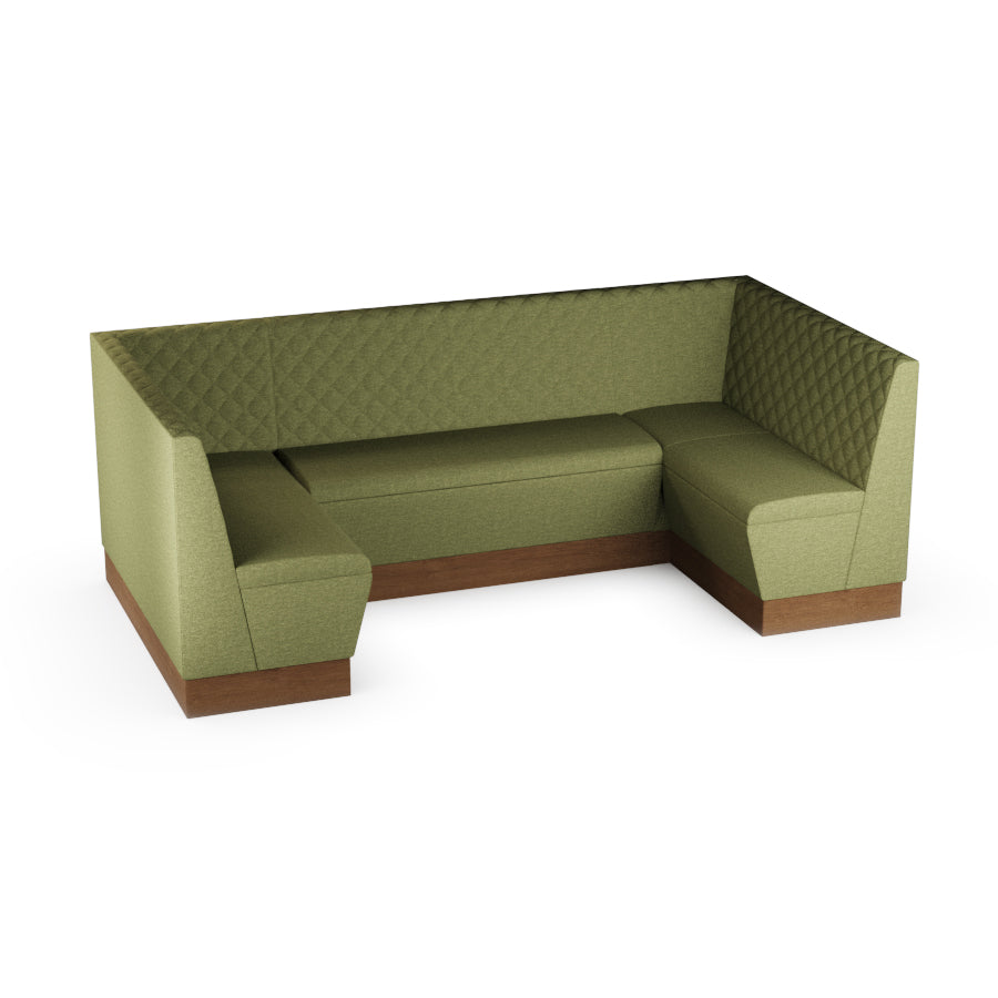 Medium U-Shaped Booth Set - Quilted Back