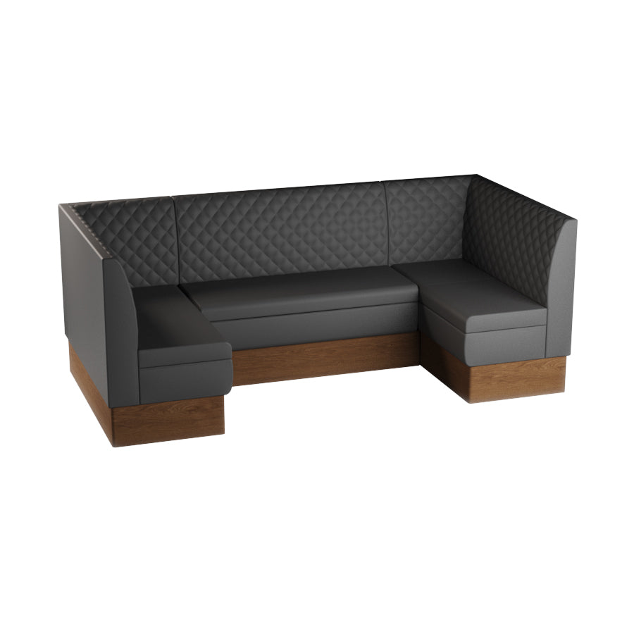 Medium U-Shaped Booth Set - Quilted Back