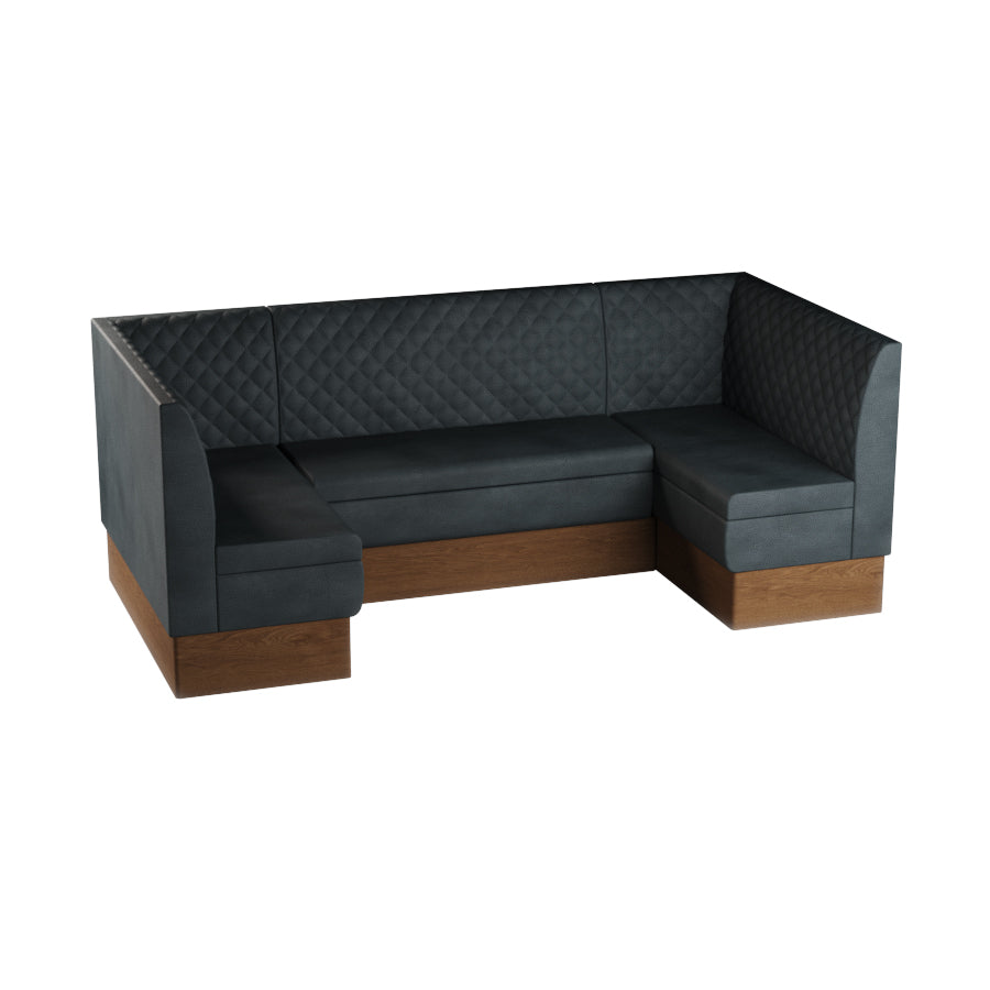 Medium U-Shaped Booth Set - Quilted Back