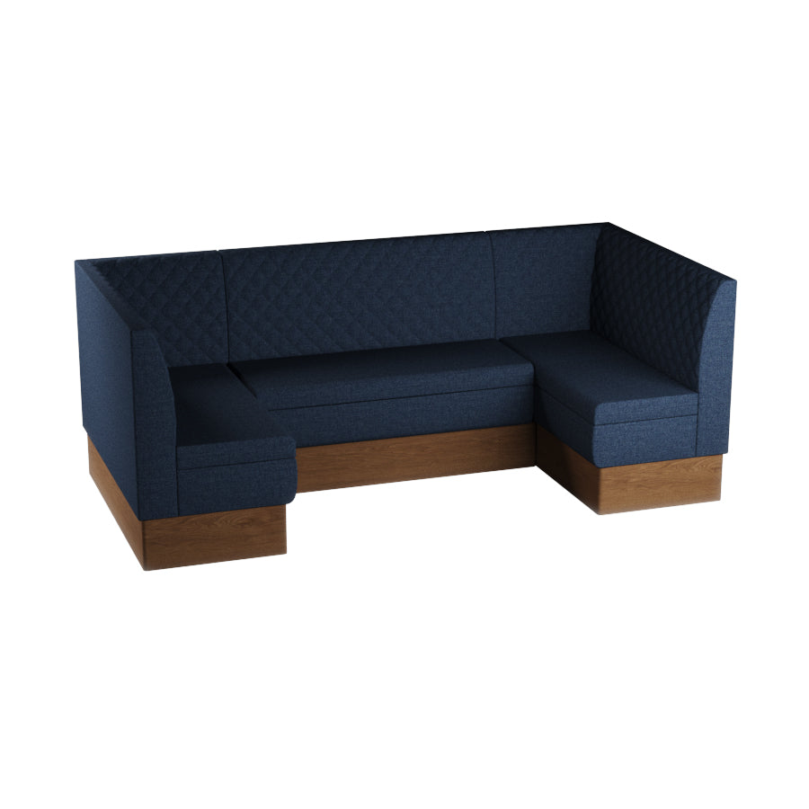 Medium U-Shaped Booth Set - Quilted Back