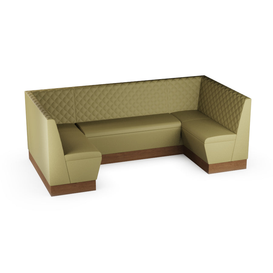 Medium U-Shaped Booth Set - Quilted Back