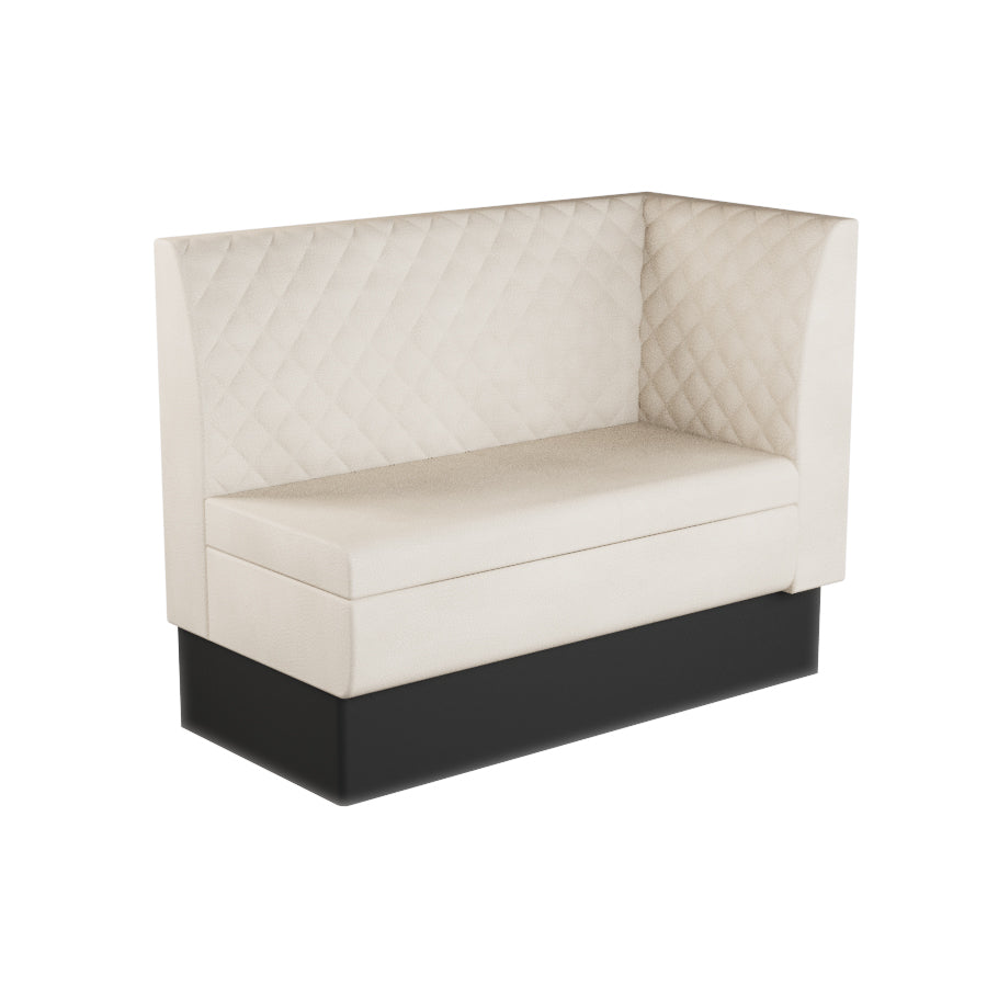 Extended Corner Booth Unit - Quilted Back