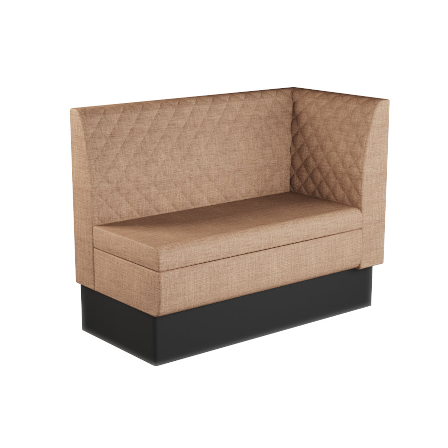 Extended Corner Booth Unit - Quilted Back