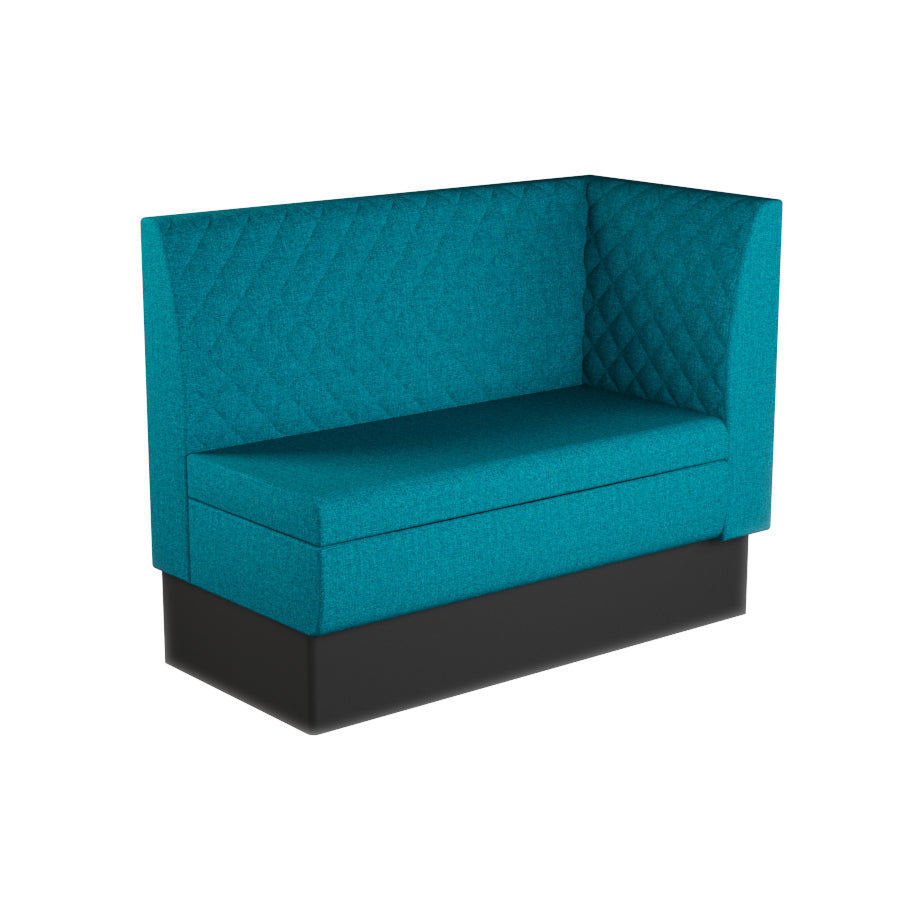 Extended Corner Booth Unit - Quilted Back
