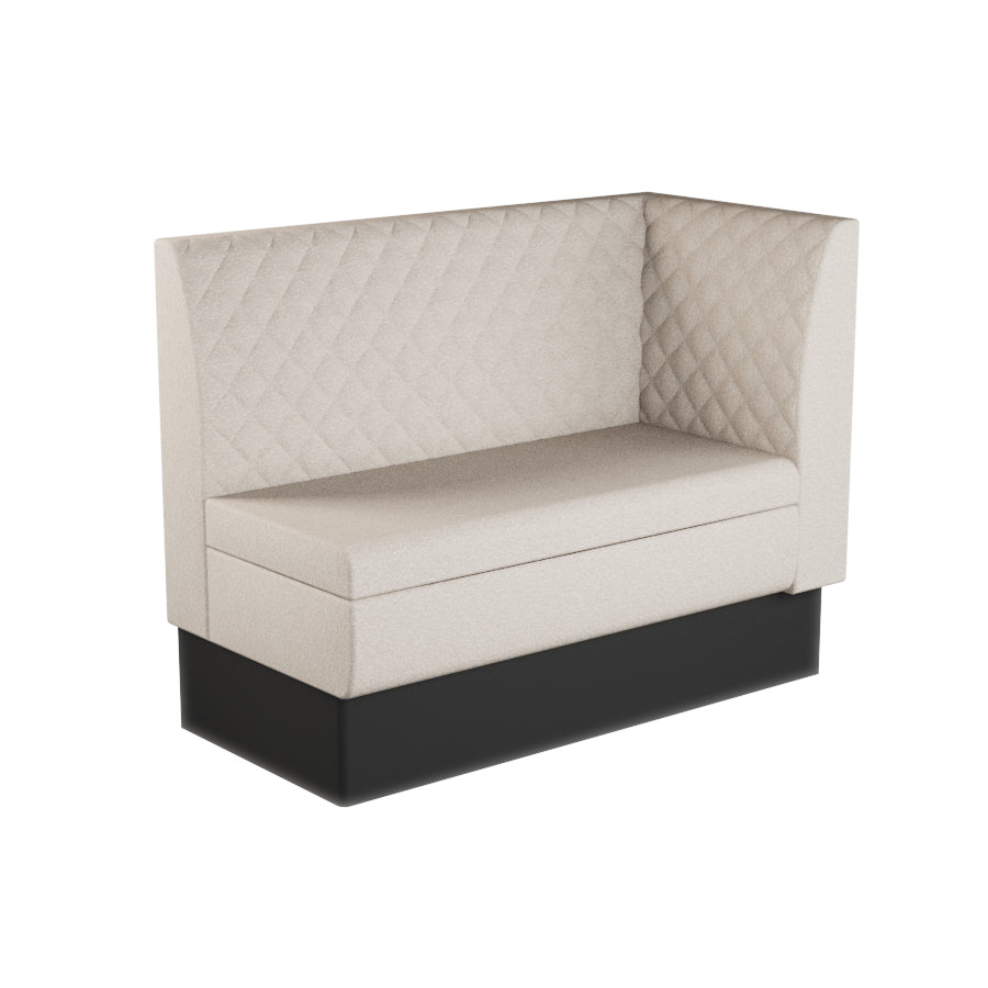 Extended Corner Booth Unit - Quilted Back