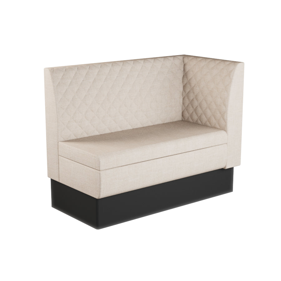 Extended Corner Booth Unit - Quilted Back
