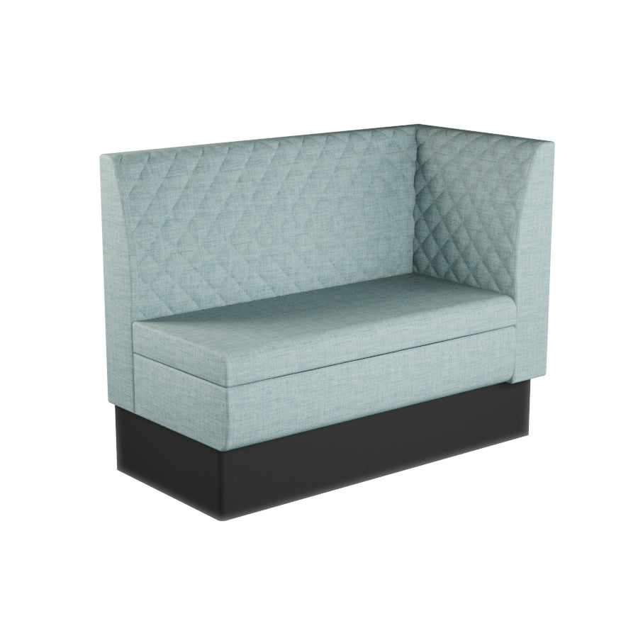 Extended Corner Booth Unit - Quilted Back