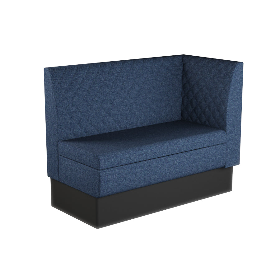 Extended Corner Booth Unit - Quilted Back