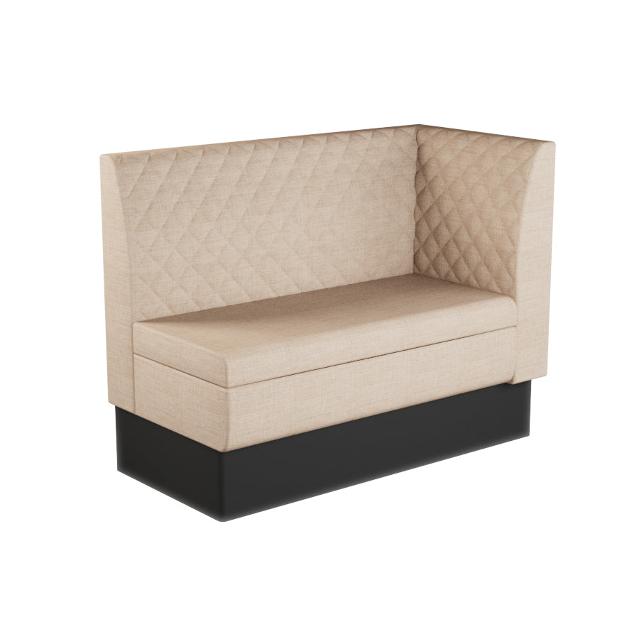 Extended Corner Booth Unit - Quilted Back