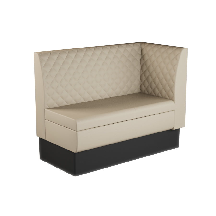 Extended Corner Booth Unit - Quilted Back