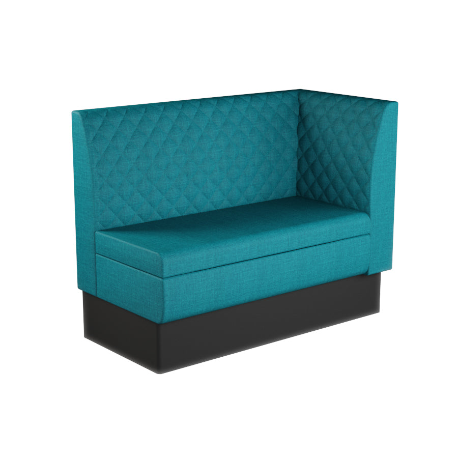Extended Corner Booth Unit - Quilted Back
