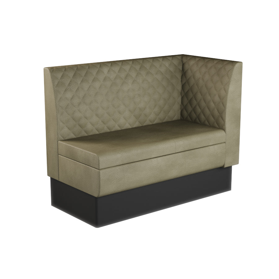 Extended Corner Booth Unit - Quilted Back