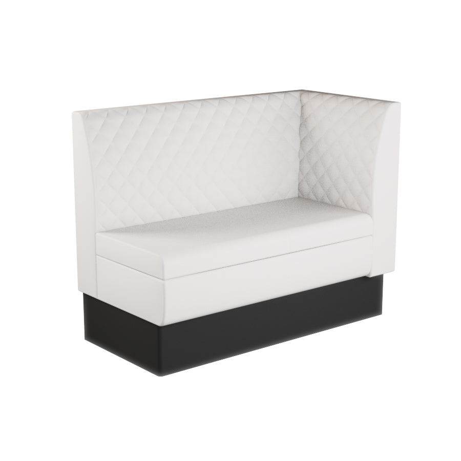 Extended Corner Booth Unit - Quilted Back