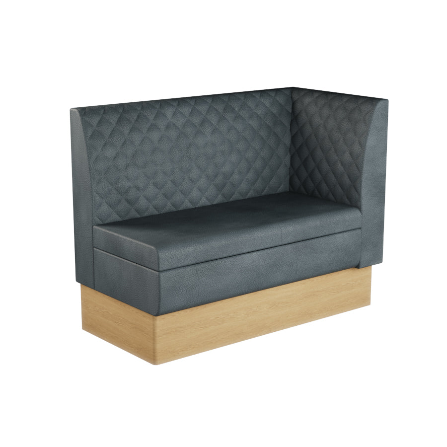 Extended Corner Booth Unit - Quilted Back