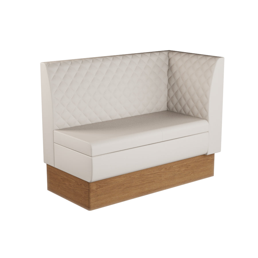 Extended Corner Booth Unit - Quilted Back