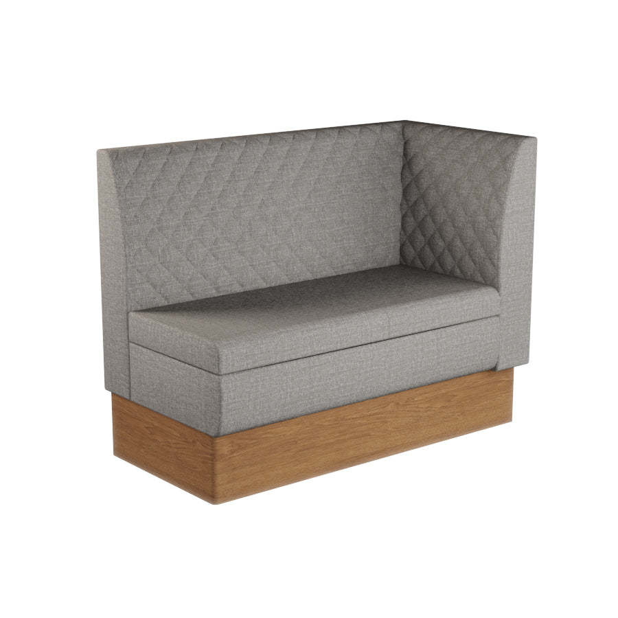 Extended Corner Booth Unit - Quilted Back