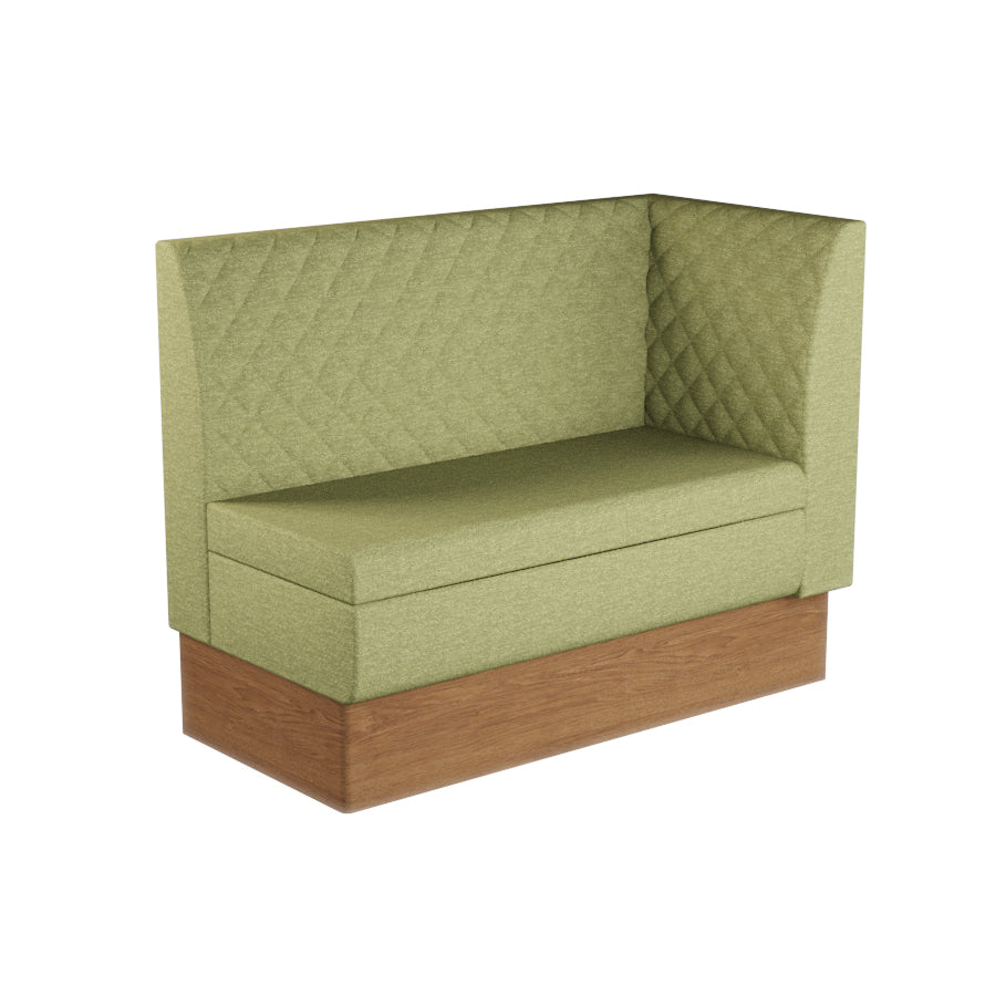 Extended Corner Booth Unit - Quilted Back