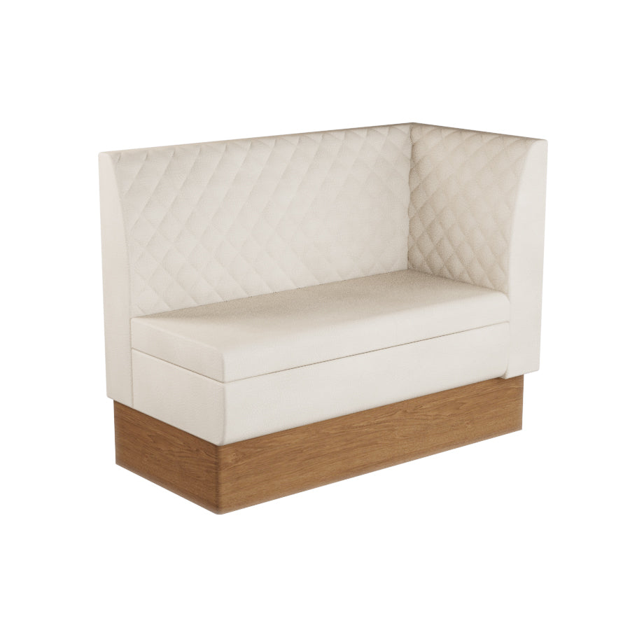 Extended Corner Booth Unit - Quilted Back