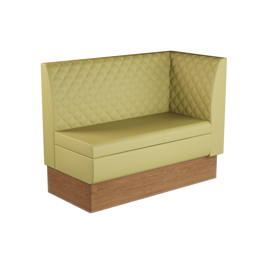 Extended Corner Booth Unit - Quilted Back