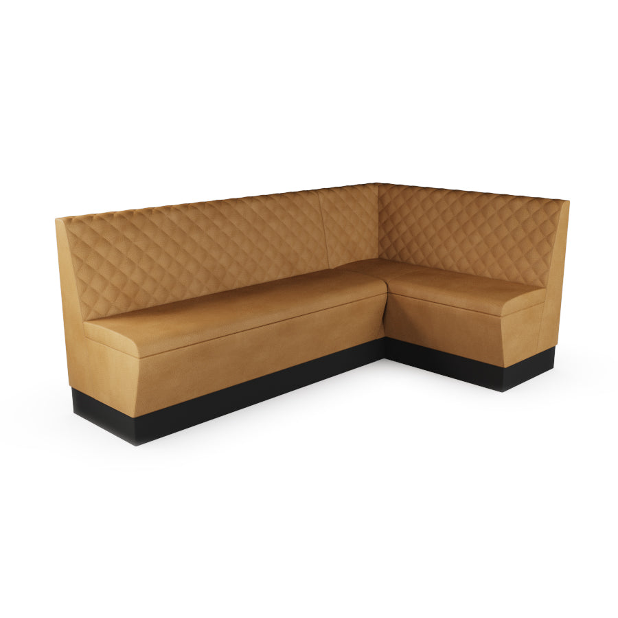 Large Corner Booth Set - Quilted Back