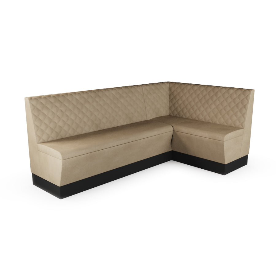 Large Corner Booth Set - Quilted Back