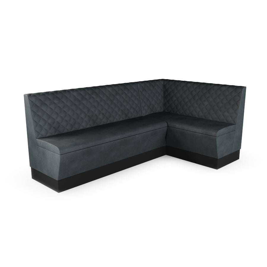 Large Corner Booth Set - Quilted Back