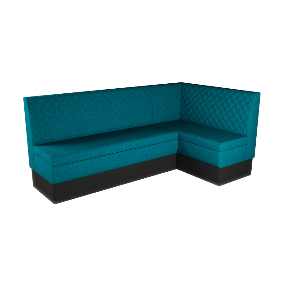 Large Corner Booth Set - Quilted Back